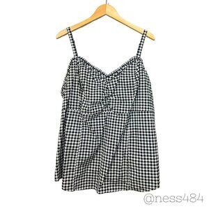 Torrid Plaid Tank Top w/Adjustable‎ Straps Size 4 (26)